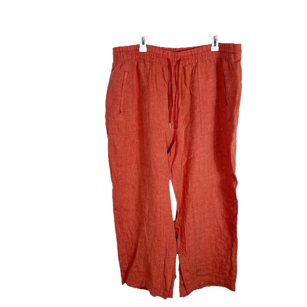 Athleta Red Wide Leg Pants
